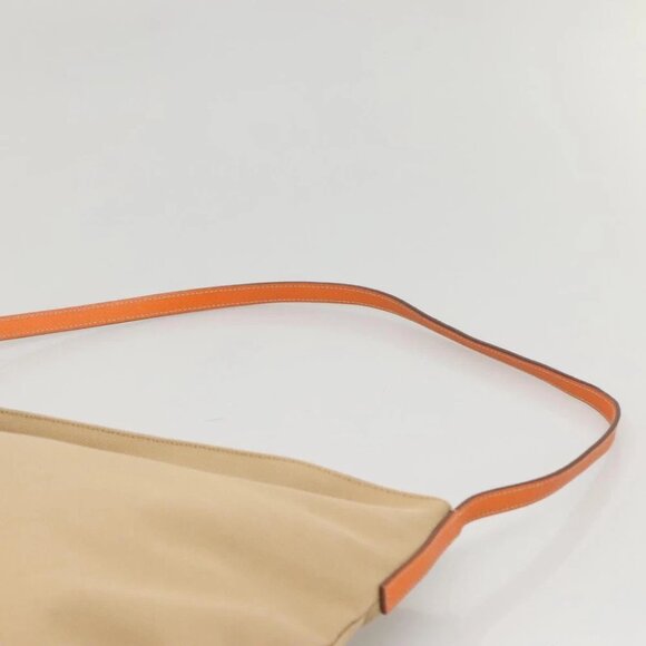 PRADA Tote Bag Canvas Beige Silver Auth 117799 - Picture 4 of 16